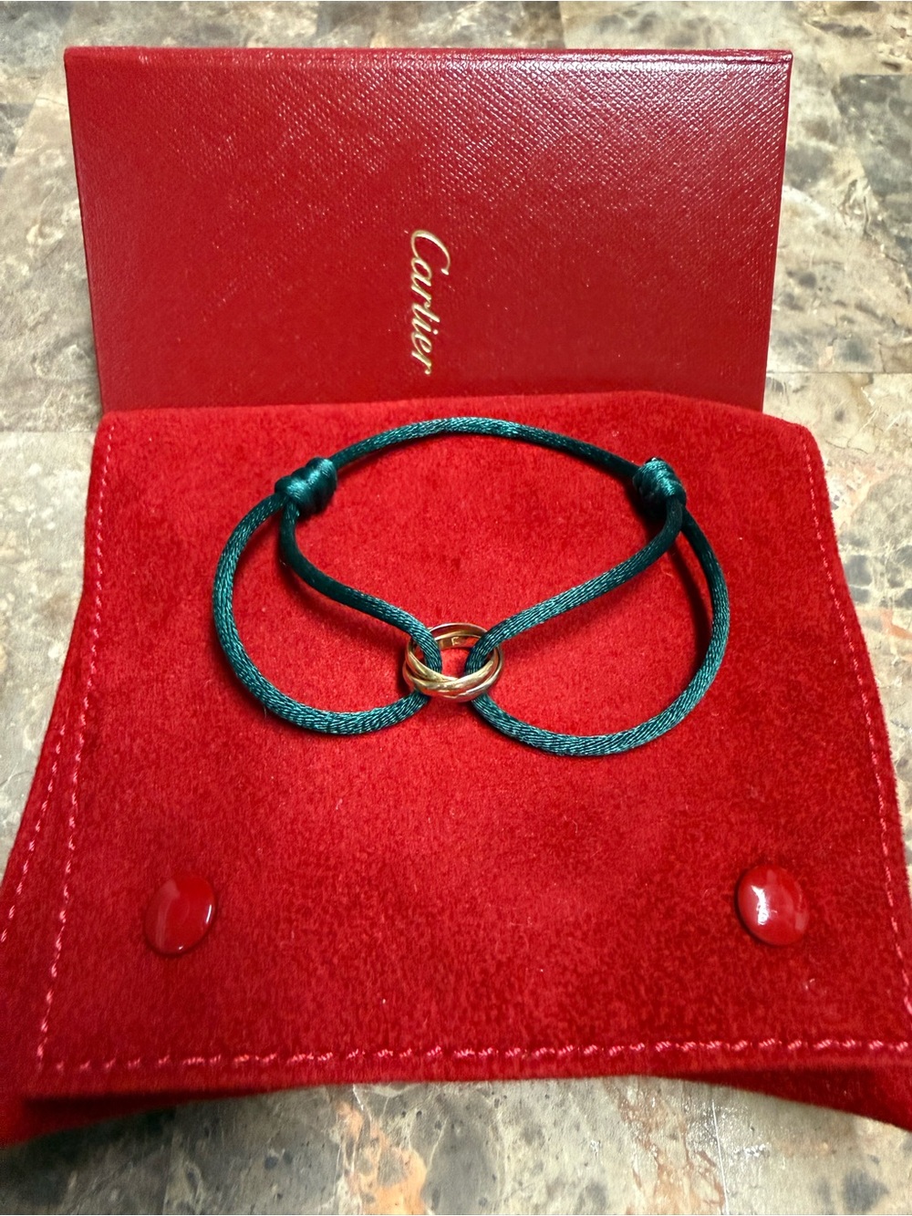 Cartier Trinity Cord Bracelet 18K Gold - Picture 2 of 9